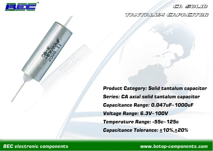 CA Axial Solid Tantalum Capacial